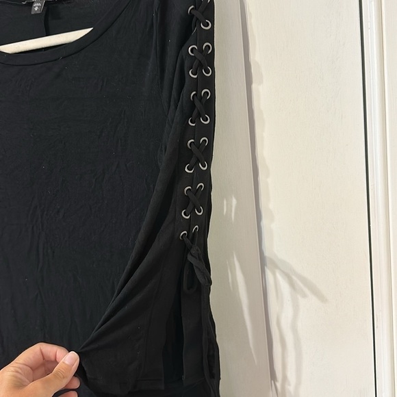 EXPRESS black dress with detailed sleeves! - Picture 3 of 5